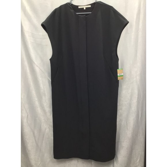 Rachel Rachel Roy Women's Sleeveless Button Front Dress NWT Large Black - Picture 9 of 11